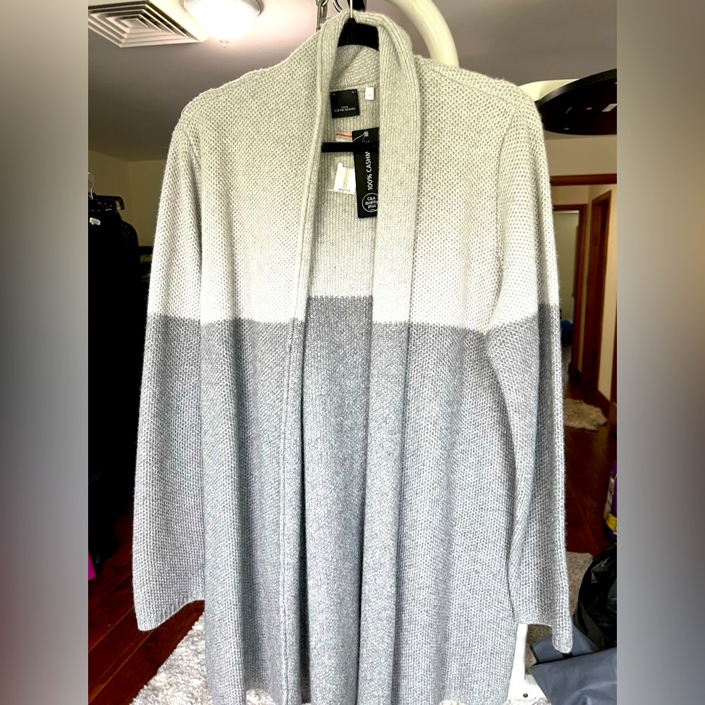 cashmere cardigan nwt size large